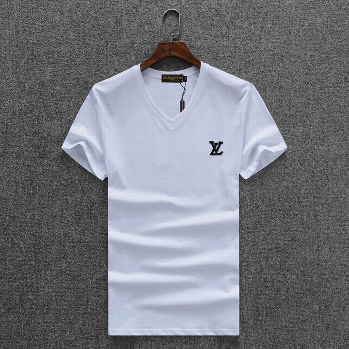 Louis Vuitton V-neck T-shirts men-LV85320